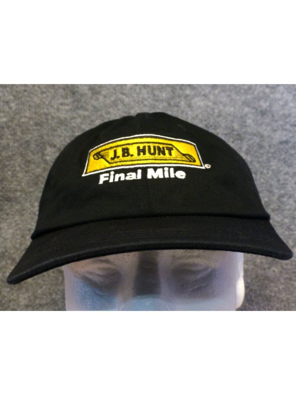 JB Hunt Final Mile Trucking Hat Black Embroidered Baseball Cap Adjustable